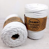 Шнур Шикімікі Макраме Корд (Shikimiki Macrame Cord) 5мм 500г/85м 401 білий