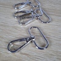 Карабін сумочний 48*38мм під стрічку 32мм Платина КК0032с01