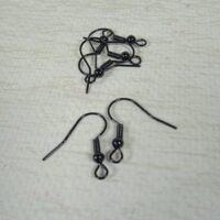 Швензи для сережок 20*18мм Чорний 4шт ШН2018р06