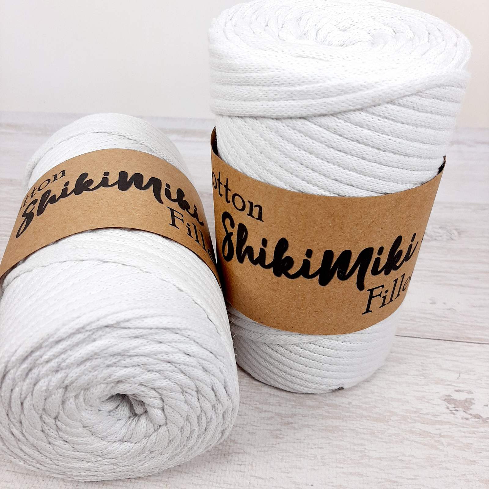 Шнур Шикімікі Котон Файл (Shikimiki Cotton Filled) 5мм 200г/100м 401 білий