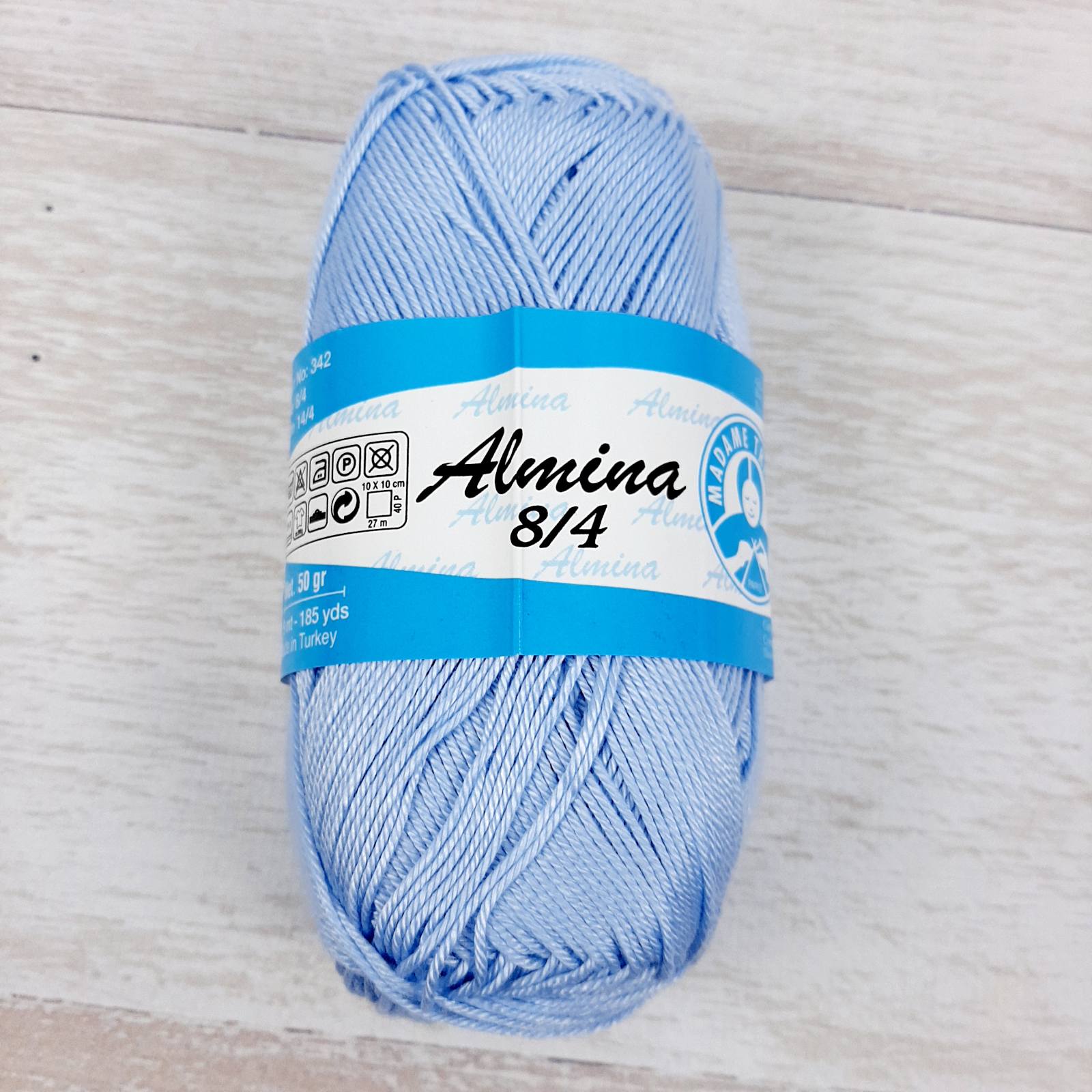 Мадам Трікоте Альміна (Madame Tricote Almina) 50г/169 4917 світло-блакитний