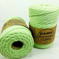 Шнур Шикімікі Макраме Корд (Shikimiki Macrame Cord) 5мм 500г/85м 114 яскравий салатовий