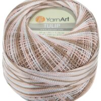 Ярнарт Тулип 50г/250м 460 меланж бежево-коричневый