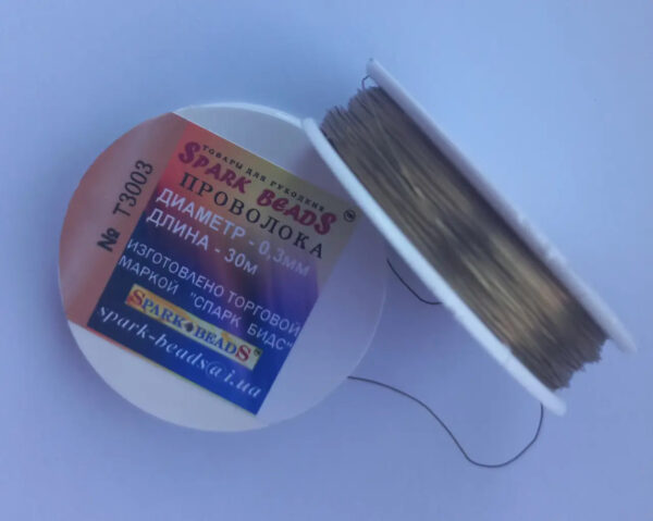 Spark Beads Дріт №3003т d 0,3мм 30м темне золото