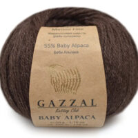 Газзал Бебі Альпака (Gazzal Baby Alpaca) 50г/160м 46004 шоколад