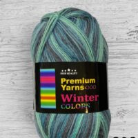 Преміум Ярнс Вінтер Колор (Premium Yarns Winter Colors) 100г/410м 808 сіро-зелений