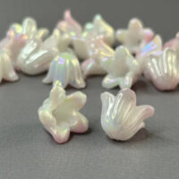 Намистини пластик Дзвіночок 10*15мм рожевий 20шт К10С3-5117