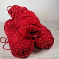 Сток акрил люрекс 100г/190м червоний