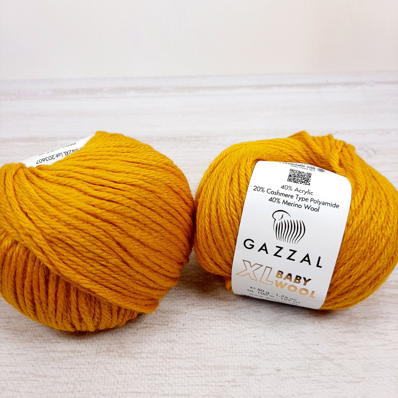 Газзал Бебі Вул XL (Gazzal Baby Wool XL) 50г/100м 842 гірчиця