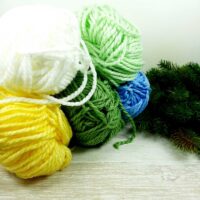 Сток акрил однотон 100г/190м мікс кольорів