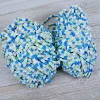 Сток велюр 100г/120м бірюзовий меланж