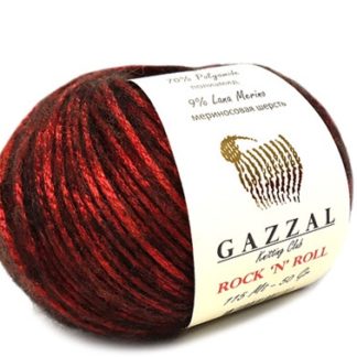 Газзал Рок-н-Ролл (Gazzal ROCK N ROLL) 50г/115м 12833 червоний