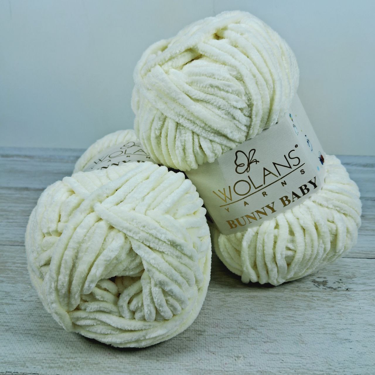 Воланс Бані бебі (Wolans Yarns Bumy Baby) 100г/120м 100-02 молочний