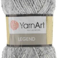 Ярнарт Легенд Балки 100г/100м 8821 серый с черным