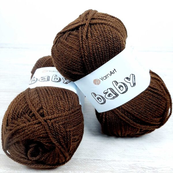 ЯрнАрт Бебі (YarnArt Baby) 50г/150м 1182 коричневий