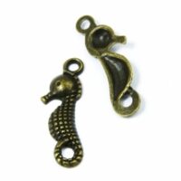 Кулон Морской Конек 23*7*2мм Бронза