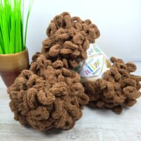 Алізе Пуффі (Alize Puffy) 100г/9,5м 321 коричневий