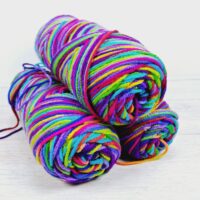 Сток акрил меланж 100г/190м яскравий неон