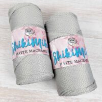 Шнур ПП Шикімікі Макраме матовий (Shikimiki Matte Macrame) 3мм 250г/135м 7014 попіл
