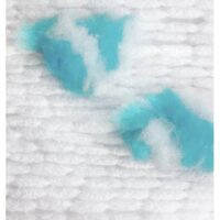 Алізе Понпонелла (Alize Ponponella) 100г/110м 5105 біла з бірюзой