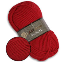 Леді Ярн Меріно XL (Lady Yarn Merino XL) 100г/100м 016 червоний