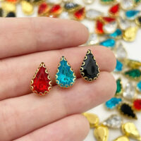 Стразовий декор Крапля 14*8мм Мiкс 50шт БХ860