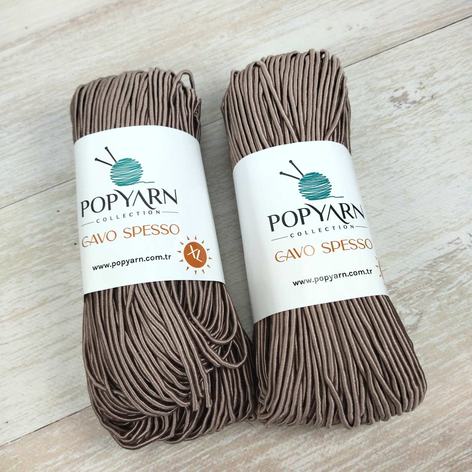 ПопЯрн Каво Спесо (PopYarn Cavo Spesso) 200г/100м 07 мокко шнур