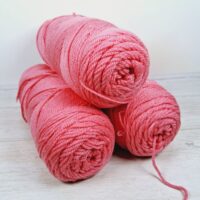 Сток акрил однотон 100г/190м рожево-малиновий
