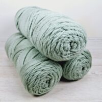 Сток акрил однотон 100г/190м сіро-м'ятний