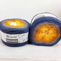 Ярнарт Розегарден (Yarnart Rosegarden) 250г/1000м 326 жовто-графітовий