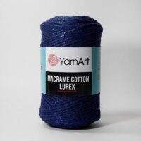 Ярнарт Макраме котон люрекс 250г/205м 731 джинс золото