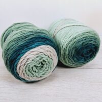 Сток акрил меланж 100г/190м бірюзово-бежевий