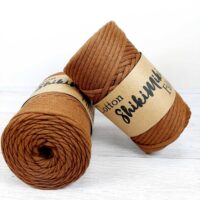 Шнур Шикімікі Котон Файл (Shikimiki Cotton Filled) 5мм 200г/100м 17015 карамель