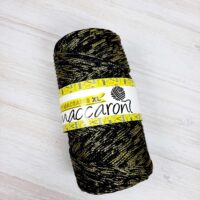 Шнур Шикимікі Медіум (Shikimiki Medium Melange) 4мм 200г/100м чорно-золотий