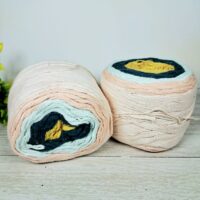 Сток бавовна меланж 100г/200м пудрово-гірчичний