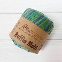ФібраНатура Рафія Мульті (Fibranatura Raffia Multi) 40г/90м 117-05 зелено-смарагдовий