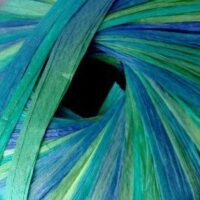 ФібраНатура Рафія Мульті (Fibranatura Raffia Multi) 40г/90м 117-11 синьо-зелений