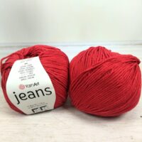ЯрнАрт Джинс (YarnArt Jeans) 50г/160м 90 червоний