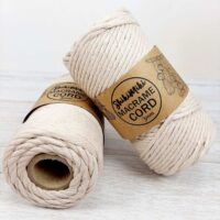 Шнур Шикімікі Макраме Роуп (Shikimiki Macrame Rope) 3мм 200г/100м 1235 світлий капучино
