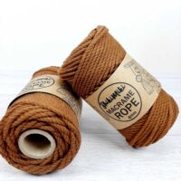 Шнур Шикімікі Макраме Роуп (Shikimiki Macrame Rope) 4мм 250г/42м 18071 коричневий