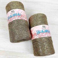Шнур Шикімікі Рібон Глосі (Shikimiki Ribbon Glossy) 250г/105м 118 капучіно з золотим люрексом