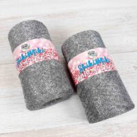 Шнур Шикімікі Рібон Глосі (Shikimiki Ribbon Glossy) 250г/105м 113 сірий з люрексом