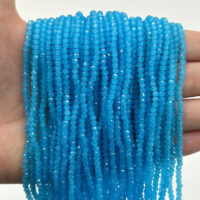 Намистини Рондель 2,5*3мм 170шт Акварин насичений з боком АВ БХ254