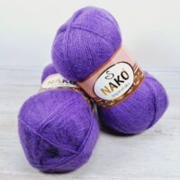 Нако Ангора Люкс (Nako Angora Lux) 100г/550м 13864 фiолет