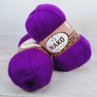 Нако Ангора Люкс (Nako Angora Lux) 100г/550м 2180 фуксия
