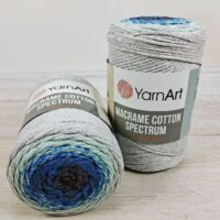 Ярнарт Макраме Котон Спектрум (YarnArt Macrame Сotton Spectrum) 250г/225м 1304 сірий