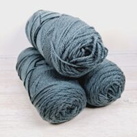 Сток акрил однотон 100г/190м темно-сірий графіт