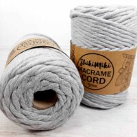 Шнур Шикімікі Макраме Корд (Shikimiki Macrame Cord) 5мм 500г/85м 831 сірий