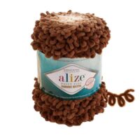 Алізе Пуффі Файн Омбре Батік (Alize Puffy Fine Ombre Batik) 500г/73м 7262 коричнево-бежевий