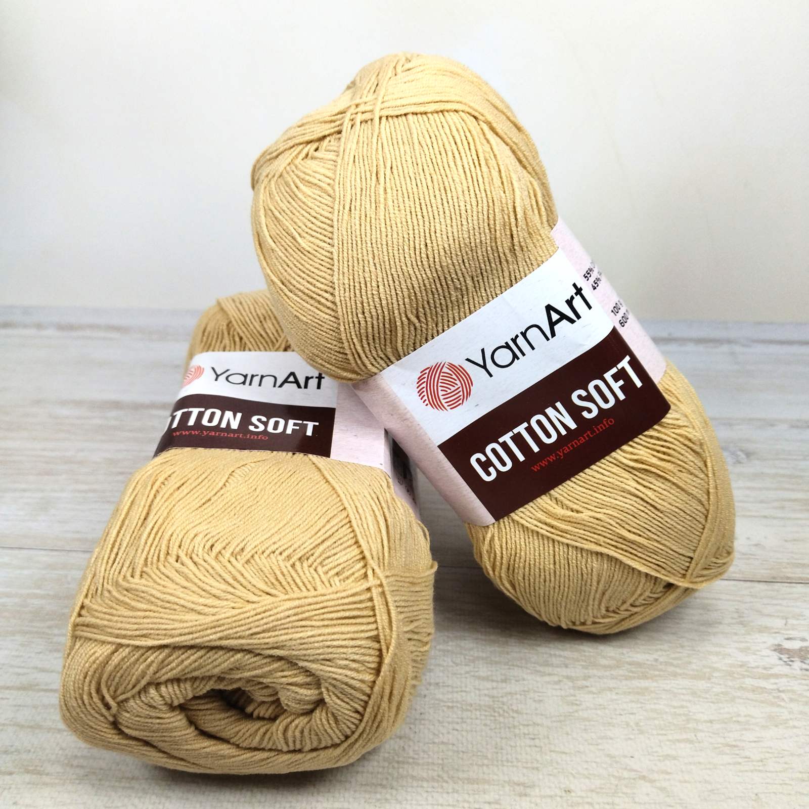 Ярнарт Котон Софт (YarnArt Cotton Soft) 100г/600м 07 бежевий